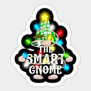 The Smart Gnome Christmas Matching Family Shirt Sticker